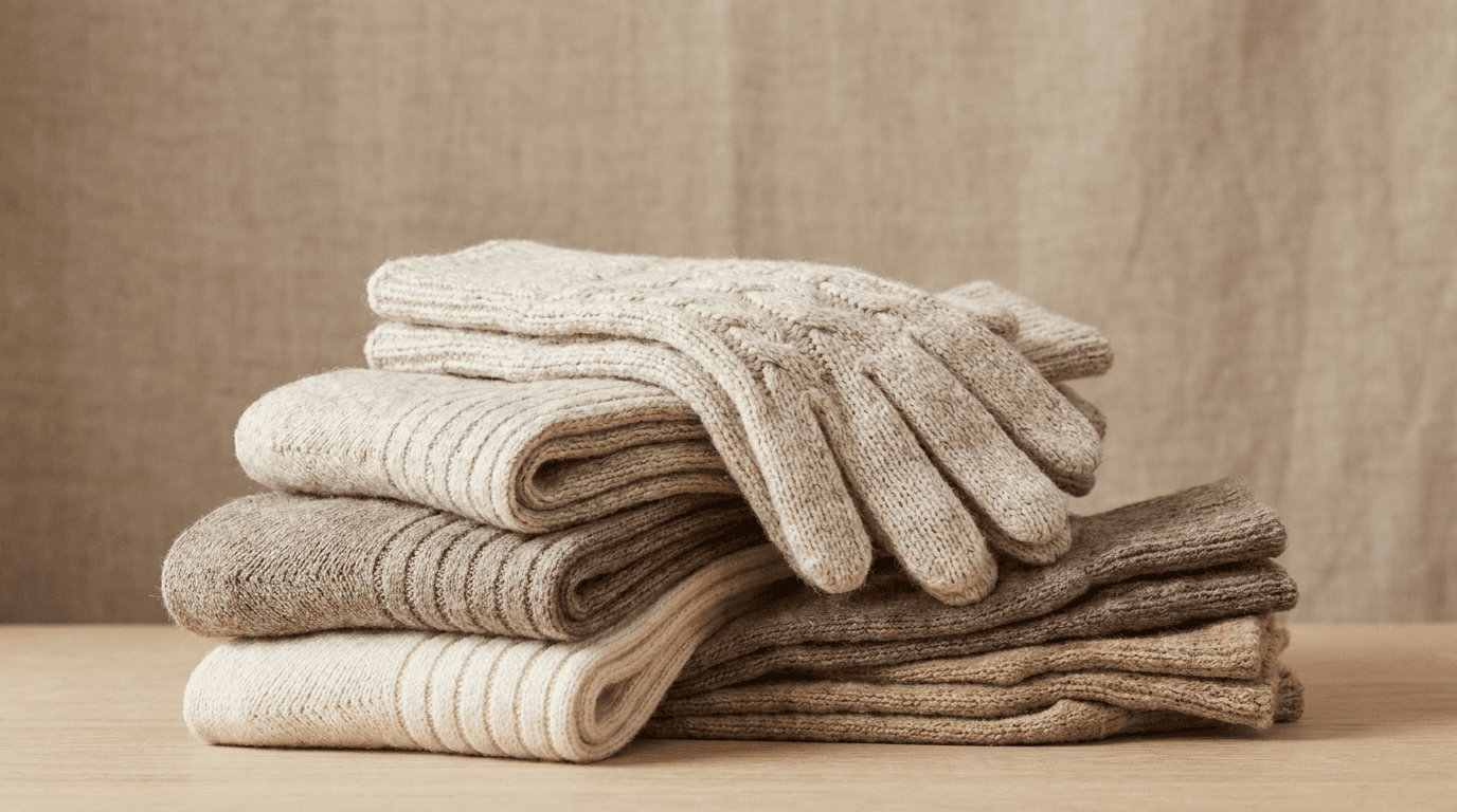White cotton gloves pair